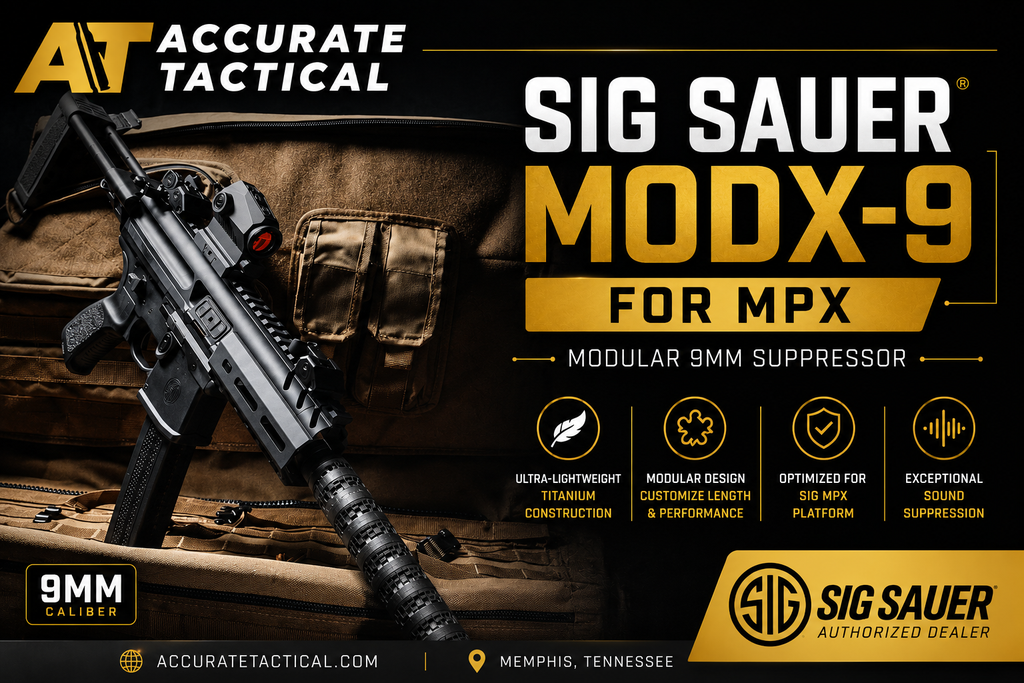 SIG Sauer MODX-9 MPX 9mm Modular Titanium Suppressor