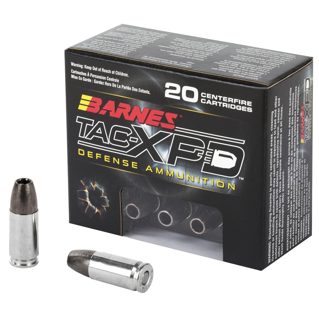 Barnes Tac-XPD 9mm Ammunition